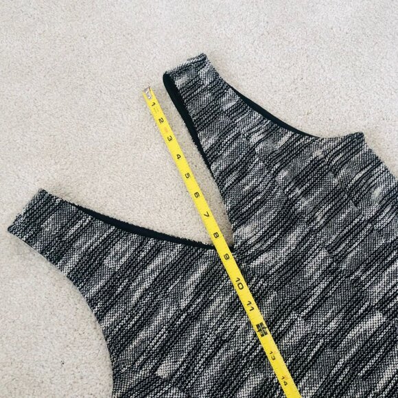 Banana Replublic Marled Tweed Fit-and-Flare Dress Size 4 - Picture 12 of 17